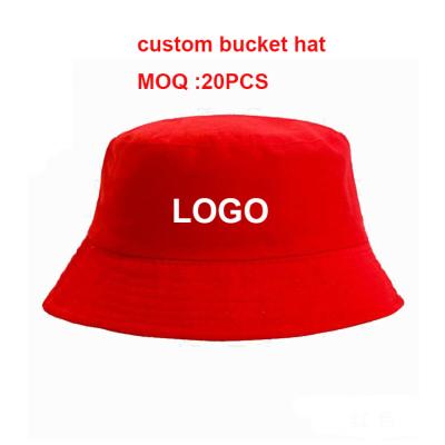 China Custom Wholesale Dobby Design Cotton New Custom Bucket Hat Custom Logo for sale