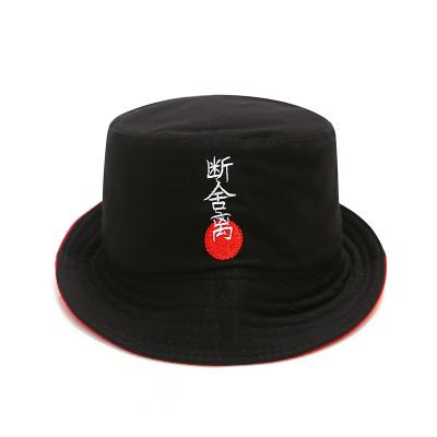 China Hot Sale Character Color Fashion Custom Men's Embroidery Fishing Bucket Hat Cap for sale