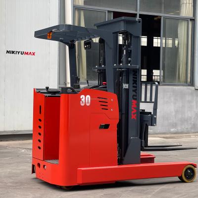 China 1ton electric seated low order picker 10m low height truck 1ton reach truck reach pallet truck harvester 10m low order height small picker for sale