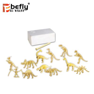 China Promotion Science Educational Kit Dig It Plastic Dinosaur Skeleton Fossil Toy for sale