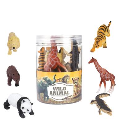 China Promotion Children Wild Animal Figure Game Set Small Toy Plastic Animal Model for sale