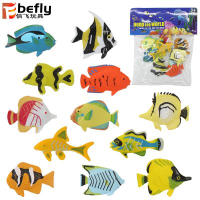 China Promotional Mini Fishes Small Sea Animal Plastic Models Swim Bombs Toys for sale