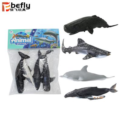 China Plastic Promotional Deep Ocean Sea Animal Toy Animal Model Shark for sale