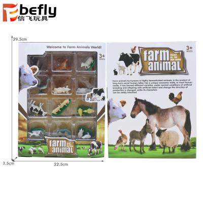 China Cheap Promotion Animal Model Small Farm Cow Toys For Kids Plastic for sale