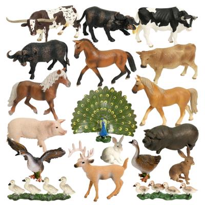 China Promotion Farm Animal Toys Horse Pig Plastic PVC Pet Model for sale