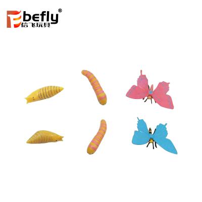 China Promotion mini insect life cycle butterfly figure model toys for children educational for sale