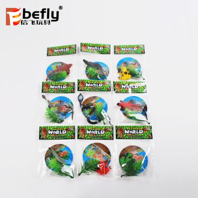 China Promotion with cheap card reptile animal plastic model toys for promotion for sale