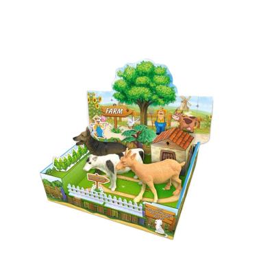 China Promotion Kids Pretend To Play Pilot Farm Animal Toy With 3d Puzzle for sale