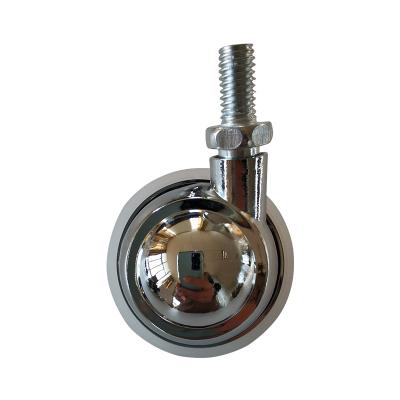 China Factory Sale Factory Sale Bolt Hole Casters Rigid Zinc Alloy Carpet Wheel Universal Ball Wheel for sale