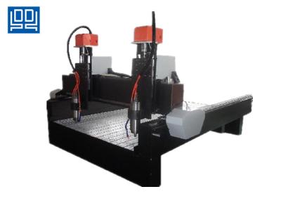 중국 물 탱크를 가진 두 배 스핀들 머리 CNC 돌 조각 기계 알루미늄 단면도 판매용