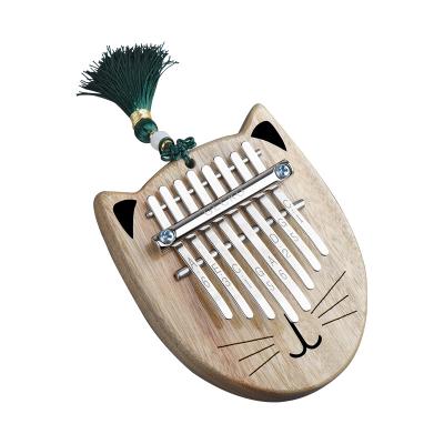 China 8 Keys Exquisite Mini Portable Thumb Piano With Pendant For Kids Kalimba Gift for sale