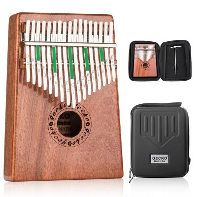 China Factory Supply Exquisite Rosewood Body Inch Piano 17 Keys Kalimba for sale