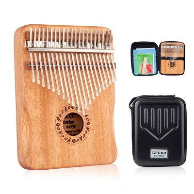 China 17/21 Wholesale Cheap OEM Musical Instrument Wooden Key Kalimba Thumb Piano Finger Support Exquisite for sale