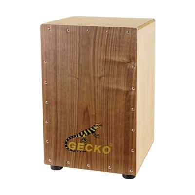 China Exquisite Portable Natural Acacia Cajon Hot Sale Travel Gecko Wooden Box Drum for sale