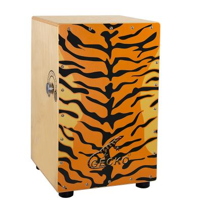 China Exquisite Gecko Music Factory Most Acclaimed Drum Box Percussion Instrument Adult Cajon Drum for sale