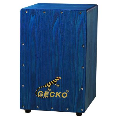 China New exquisite selling gecko cajon drum wholesale price blue ash wooden box drum for all ages for sale