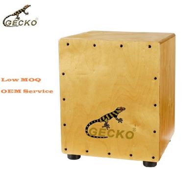 China Exquisite Gecko Factory Wholesale Wooden Percussion Instrument Children Cajon Box Drum for sale