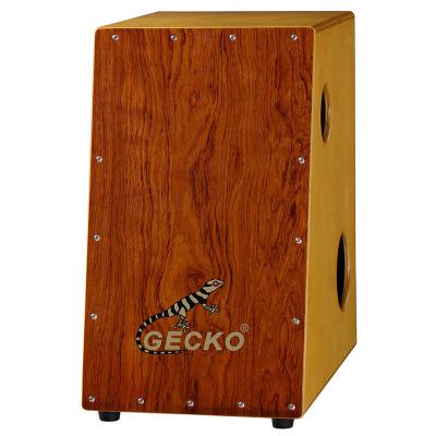 China China Exquisite Gecko Wooden Percussion Instrument Box Instrument Cajon Drum for sale