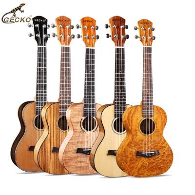 China Factory Customizable Gecko Mahogany 21 Inch 23 Inch 26 Inch OEM Mahogany Sapele Wood Ukulele for sale