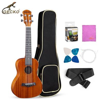 China Manufacturer OEM Hot Sale Handmade Polished Mahogany Ukulele Handle for sale