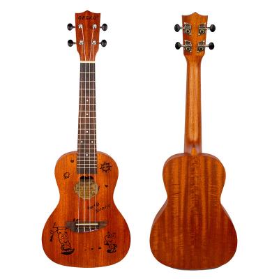 China Mahogany guitar slim version suitable for beginners and kids 23 inch ukulele for sale