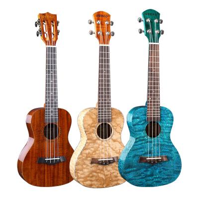 China 23 Inch Koa Wood Ukulele Wholesale Backing Concert KOA Customizable Wood for sale