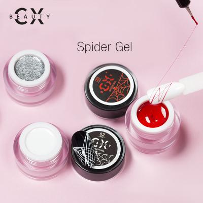 China Easy For Caixuan Private Label Gel Polish OEM ODM Nail Art Line UV Gel DIY Nail Creation Gel Wholesale Spider Gel for sale