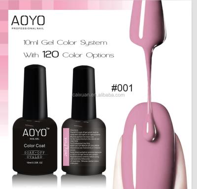 China Hot Selling AOYO Nail Art Beauty Caixuan Soak Off UV/LED Gel Polish Kit 10ml Gel Nail Polish 120 Colors UV for sale