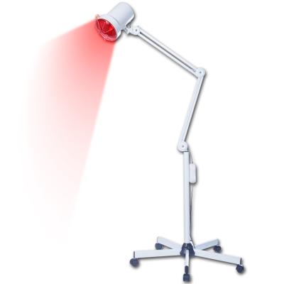 China Adjustable Portable Pain Relief Floor Stand Physiotherapy Red Light Pain Relief Heating Lamp Infrared Light Therapy for sale