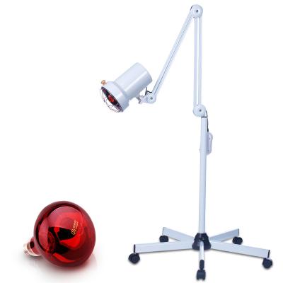 China Pain Relief Floor Stand Adjustable Infrared Lamp Red Light Therapy Device Infrared Light Medical Heater With Flexible Arm for sale