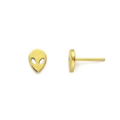 China CLASSIC women simple gold plated foreign stud earrings non tarnish waterproof stud earring stainless steel lady girls jewelry tiny volume for sale