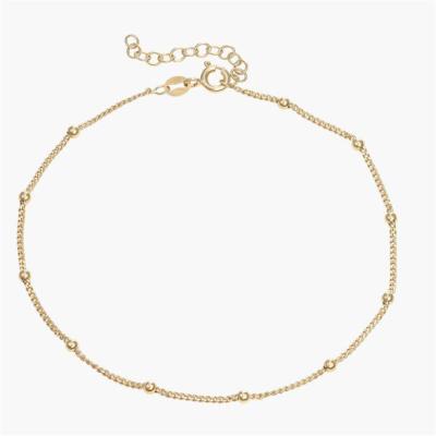 China FASHIONABLE Foot Free Waterproof Jewelry Tarnish Trend Minimal Stainless Steel Chain Anklet And Bracelet Gold Plated Stainless Steel Jewelry for sale