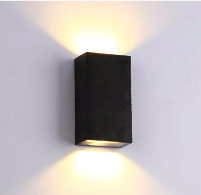 China Tempered Glass Outdoor Led Square Lamp Through The Wall Light Outdoor Led Wall Light Yard Wall Light for sale