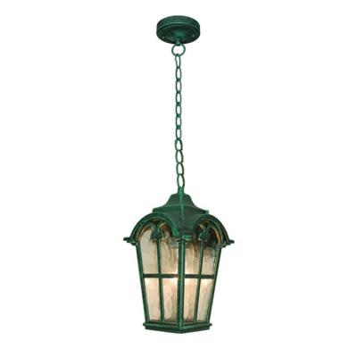 China Green Color Traditional Outdoor Gorgeous Outdoor Hanging Pendant Lamp Chain Light Lighting for sale