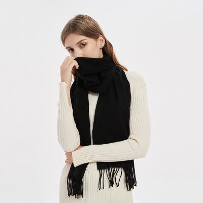 China Wool SENYU Brand 100% Merino Wool Scarf Soft Women Winter Warm Neck Long 35*180 Scarves Shawls Wholesale for sale