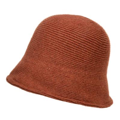 China Fashion\comfortable\durable SENYU Brand Imitation Cashmere Soft Bucket Hats Fashion Women Streetwear Warm Knitted Bucket Caps Winter Solid Color Hat for sale