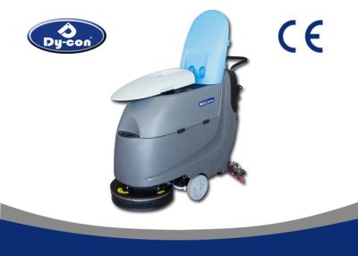 China Dycon Red  Commercial Hand Pushed  Charge Floor Scrubbr Dryer Machine With  Rubber Blade for sale