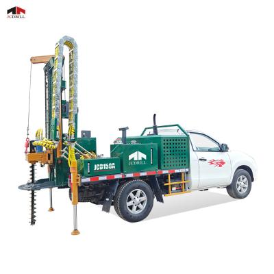 China 150M Pickup Mounted Auger Core Drilling Rig Versatile Use Screw Drill Tools for sale