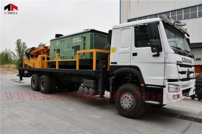 China perforación hidráulica rotatoria Rig Machine With Air Compressor del agua de 114m m los 200m en venta