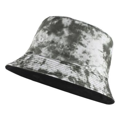 China Casual Luxury Design Printed Custom Bucket Hat Hiphop Headwear Tie Dye Tie Dye Bucket Hat Top Outdoor Men for sale