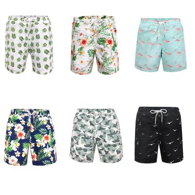 China Breathable Men's Quick Dry Shorts All Over Print Drawstring Hawaii Board Shorts Men To Swim Trunks 4 Way Poly Stretch Beach Shorts Wholesale for sale