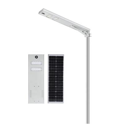 China Automatic ROAD China factory outdoor motion sensor all in one integrated solar 60W lamp for street with battery holder for sale