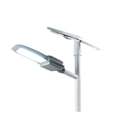 China Panel Price ROAD Ip65 40w 60w 80w 100w Pole Led Lights All In Two Solar Street Light for sale