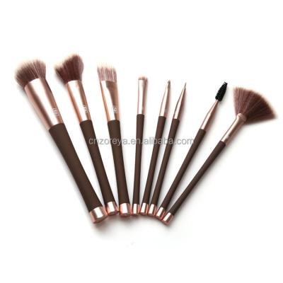 China Angular Blush 2018 New Style Z'OREYA Factory Patent 8 Pcs Makeup Brush Set for sale