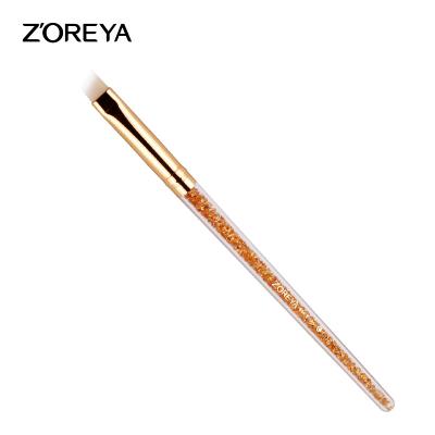 China Angular Blush 2016 Unique New Design Shiny Crystal Angled Eyebrow Zoreya Makeup Brush for sale