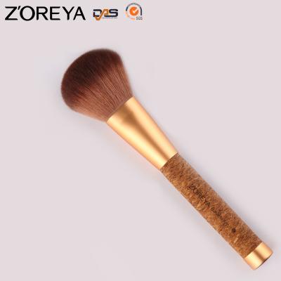 China 2016 New Spot Brush Private Label Zoreya Rose Gold Cork Synthetic Powder Makeup Brush for sale