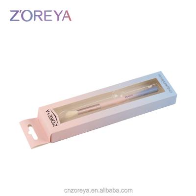 China Fan brush ZOREYA private label makeup brushes professhional tapered blending single brush for sale