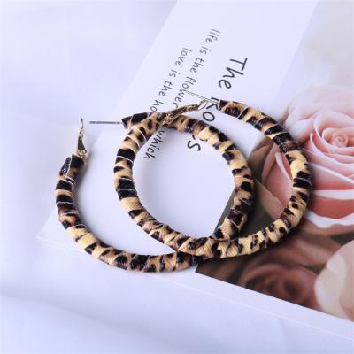 China Hot Selling Nickel Free Fashion PU Snake Earrings Around Geometric Exaggeration Personalized Earring Jewelry for sale