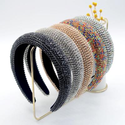 China Baroque celebrity catwalk headband full diamond European and American Korean version of daily use headband for sale