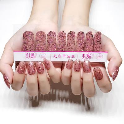 China Easy Apply and Remove Polish Nail Art Sticker Decoration Full Cover Decal New Design Wholesale for sale